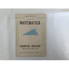 Geometrie analitica manual clasa a XI-a 1993