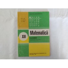 Algebra manual clasa a XII-a 1996