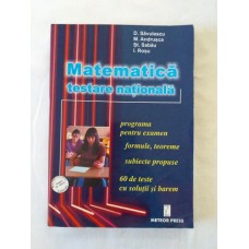 D. Savulescu - Matematica - testarea nationala - Editura Meteor Press