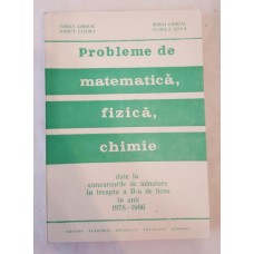 Probleme de matematica fizica chimie 1987