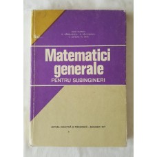 Matematici generale pentru subingineri 1977