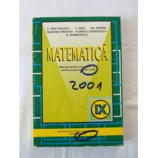 Matematica - Manual pentru clasa a IX-a - M1 si M2 - 2001