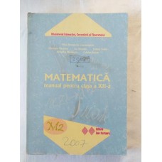 Matematica M2 - Manual pentru clasa a XII-a - 2007 - editura Fair Partners