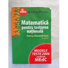 Subiecte posibile Matematica pentru testarea nationala 2006